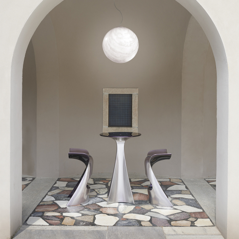 Bicolor Hochtisch im modernen Design Slide Jet Next Aktion