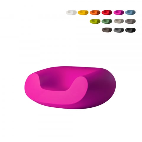 Moderne Design-Sessel für Garten, Bar und Restaurant Chubby Slide Aktion