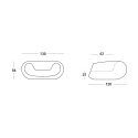 Moderne Design-Sessel für Garten, Bar und Restaurant Chubby Slide 
