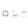 Kinderstuhl modernes Design Kunststoff Little Queen Of Love Slide 