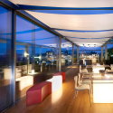 Modernes Design gepolsterte modulare Bank Garten Restaurant Bar Soft Snake Slide