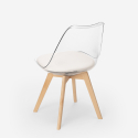 transparenter Stuhl mit Kissen in skandinavischem Design Goblet caurs Modell