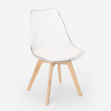transparenter Stuhl mit Kissen in skandinavischem Design Goblet caurs Auswahl