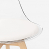 transparenter Stuhl mit Kissen in skandinavischem Design Goblet caurs Eigenschaften