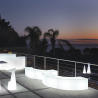 Leuchtende Bank Tisch modernes Design Outdoor Bar Garten Ypsilon Slide Sales