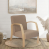 Ergonomischer skandinavischer Design-Sessel aus Holz  für Studio oder Wohnzimmer Frederiksberg Lagerbestand