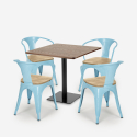set horeca 4 stühle tisch 90x90cm bar restaurants dunmore Lagerbestand