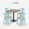 set horeca 4 stühle tisch 90x90cm bar restaurants dunmore Verkauf