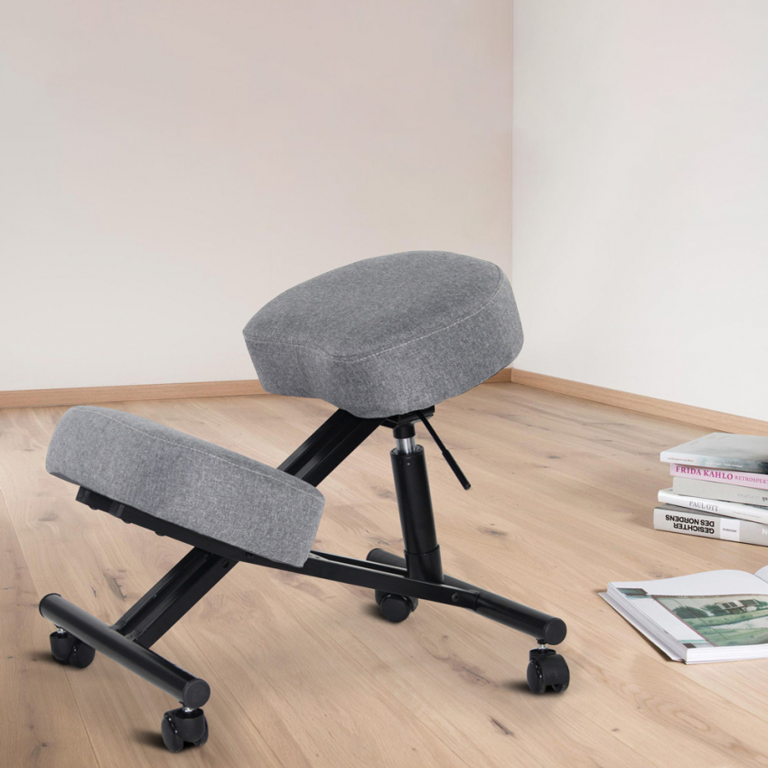  Balancesteel Lux: Stuhl ergonomisch postural Hocker svedisch Stoff 