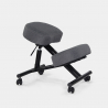 Ergonomischer Kniestuhl Bürohocker Metall und Stoff Balancesteel Lux Eigenschaften