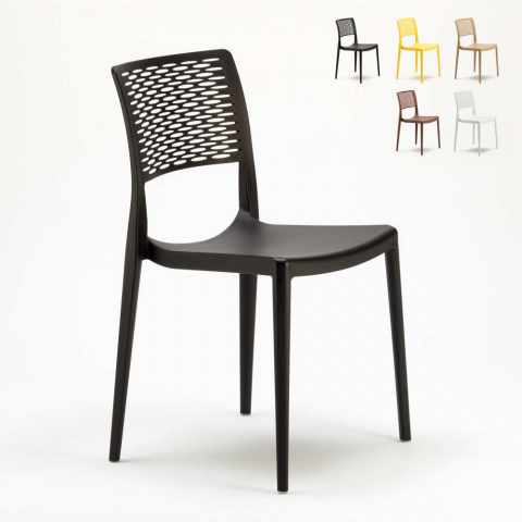Stuhl Stapelbar aus Polypropylen Stühle für Bar Küche und Garten Cross Aktion