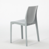 Set 4 stapelbare Stühle aus Polypropylen Horeca Tisch 90x90cm Yanez Schwarz 