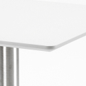 Set 4 Stühle Polypropylen Bar Restaurant Tisch weiß Horeca 90x90cm Jasper White 