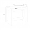 Ausziehbarer Konsolentisch Hochglanz Weiß 90x51-300cm Pratika White Katalog