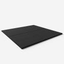 Gummierte stoßfeste Bodenmatte 1x1m Fit Square Eigenschaften