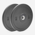 2 x Olympische Hantelscheiben 5 kg Gummi Cross-Training Bumper HD Aktion