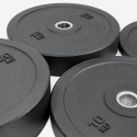 2 x Olympia-Hantelscheiben 15 kg Gummi Cross-Training Bumper HD Lagerbestand