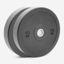 2 x Olympia-Hantelscheiben 15 kg Gummi Cross-Training Bumper HD Aktion