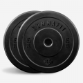 2 x Gummi-Hantelscheiben 15 kg Olympic Barbell Fitnessstudio Bumper Training Aktion