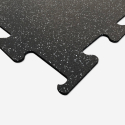 1x1m modulare ineinandergreifende gummierte Bodenfliese schalldämmend Puzzle HD Dot Lagerbestand