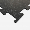 1x1m modulare ineinandergreifende gummierte Bodenfliese schalldämmend Puzzle HD Dot Lagerbestand