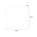 Puzzle HD Dot - Modulare Gummibodenfliese 1x1m mit Schallisolierung Modell