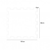 Puzzle HD Dot - Modulare Gummibodenfliese 1x1m mit Schallisolierung Modell