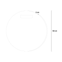 Runder stoßdämpfender Fitnessmatte 50cm Durchmesser Gummi 20mm G-Mat Round Sales