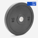 2 x Olympische Hantelscheiben 10 kg Gummi Cross-Training Bumper HD Verkauf