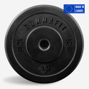 2 x Gummierte Hantelscheiben 25 kg für Olympia-Hantelstange Bumper Training Fitnessstudio Verkauf