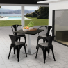 Rechteckig Bartisch 70x70 Zentraler Fuß für Bars Restaurants Hotels Horeca 