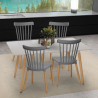 Weißes Esstischset 120x80cm 4 Stühle Designküche Restaurant Bounty 