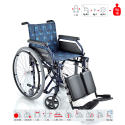 Faltbarer Aluminium-Rollstuhl für Senioren 16kg mit Beinstütze S14 Surace Angebot