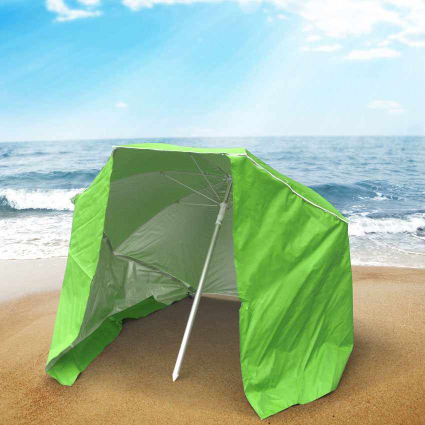 Sonnenschirm Meer Tragbar Motorrad Leicht Aluminium Strand Zelt 200 Cm Piuma