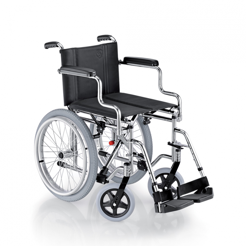 Faltbarer Rollstuhl aus Aluminium für Senioren, kompakt - Panda Surace Aktion Faltbarer Rollstuhl aus Aluminium für Senioren, kompakt - Panda Surace Aktion