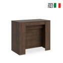 Ausziehbarer Konsolentisch Esszimmer 90x48-296cm Holz Venus Noix Verkauf