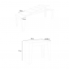 Ausziehbarer Konsolentisch 90x42-302cm Esszimmertisch Holz weiß Isotta Katalog