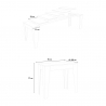 Ausziehbarer Tisch 90x42-302cm Esszimmer Holz Isotta Oak