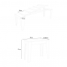 Ausziehbarer Konsolentisch 90x42-302 cm Esstisch grau Isotta Concrete Katalog