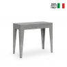 Ausziehbarer Konsolentisch 90x42-302 cm Esstisch grau Isotta Concrete Verkauf