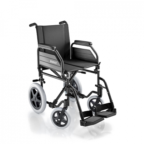 Selbstfahrender Rollstuhl Faltrollstuhl ältere Behinderte Squillina Surace Aktion