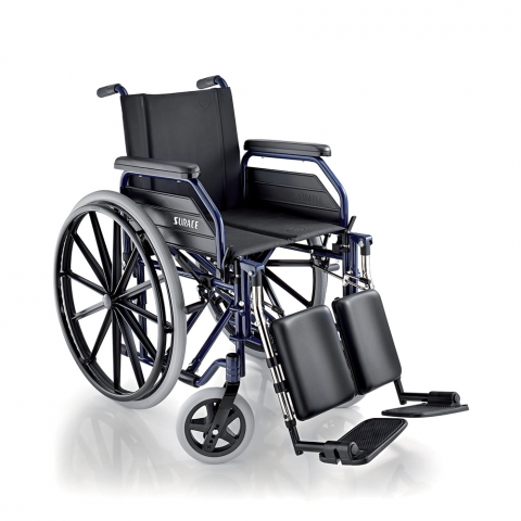 Surace 500 Großer selbstfahrender Rollstuhl mit faltbarer Beinstütze für Behinderte Aktion