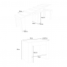 Ausziehbarer Konsolentisch Esszimmer 78x47-299cm Anthrazit Allin Report Auswahl