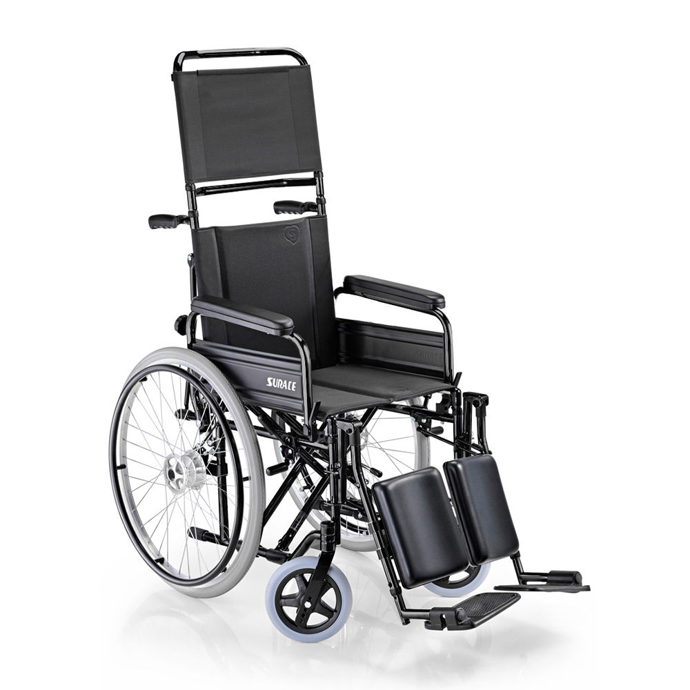 Selbstfahrende Rollstuhl ältere Behinderte Rückenlehne Beinauflage 600 Surace