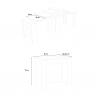 Ausziehbarer Konsolentisch 90x48-296cm Esstisch weißes Holz Venus Katalog