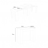Ausziehbarer Konsolentisch 90x48-296cm Esszimmertisch Holz weiß Venus Katalog