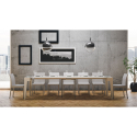 Ausziehbarer Konsolentisch 90x42-302cm Esszimmertisch Holz weiß Isotta Rabatte
