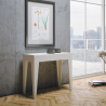 Ausziehbarer Konsolentisch 90x42-302 cm Esstisch weißes Holz Isotta Sales