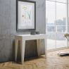 Ausziehbarer Konsolentisch 90x42-302cm Esszimmertisch Holz weiß Isotta Sales