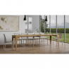 Ausziehbarer Konsolentisch 90x42-302cm Esszimmer Holz Isotta Oak Rabatte